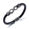 Wholesale punk style cool stainless steel new fashion gifts custom mens leather bracelet women